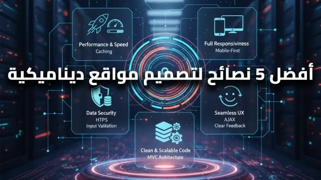 أفضل 5 نصائح لتصميم مواقع ديناميكية في 2026