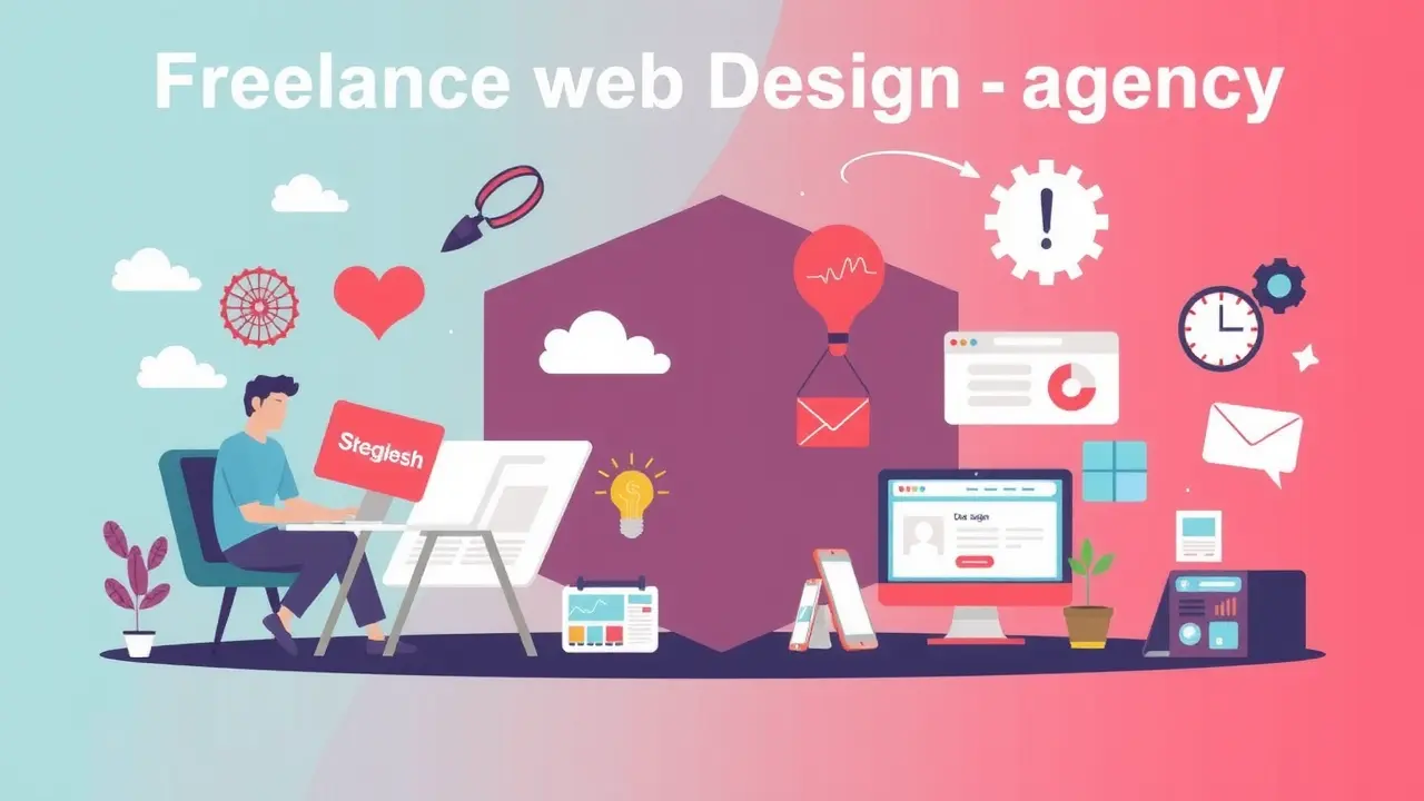 كيف تختار مصمم موقع الكتروني محترف لمشروعك في 2025؟ مقارنة بين مصمم الموقع الإلكتروني المستقل ومكتب تصميم المواقع الإلكترونية