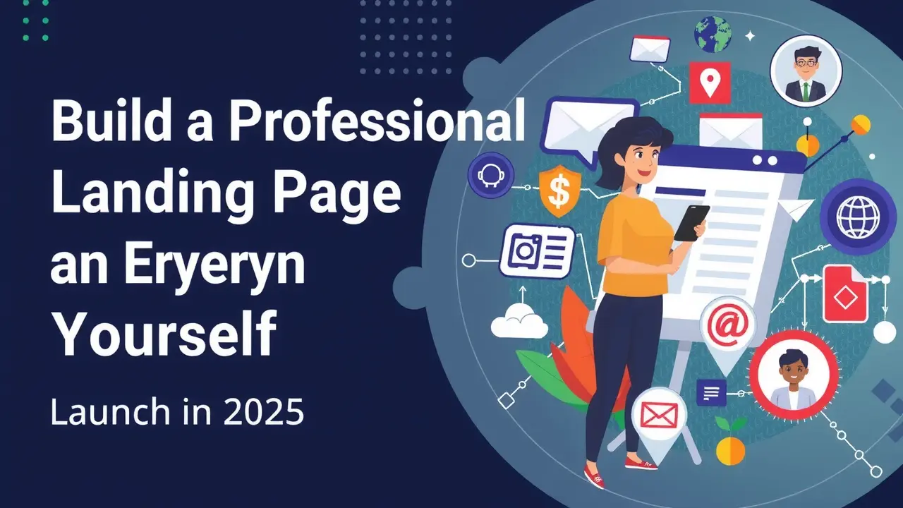 كيف تقوم بتصميم صفحة هبوط احترافية بنفسك من الصفر في 2025 تصميم صفحة هبوط احترافية بنفسك: من الصفر حتى الإطلاق في 2025