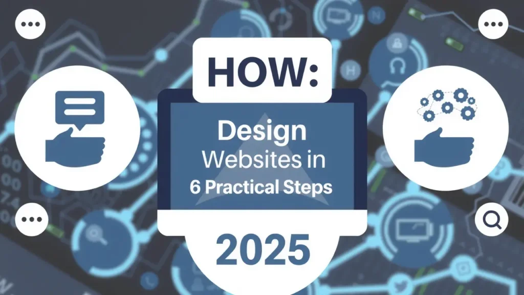 كيفية تصميم مواقع الكترونية في 6 خطوات عملية 2025