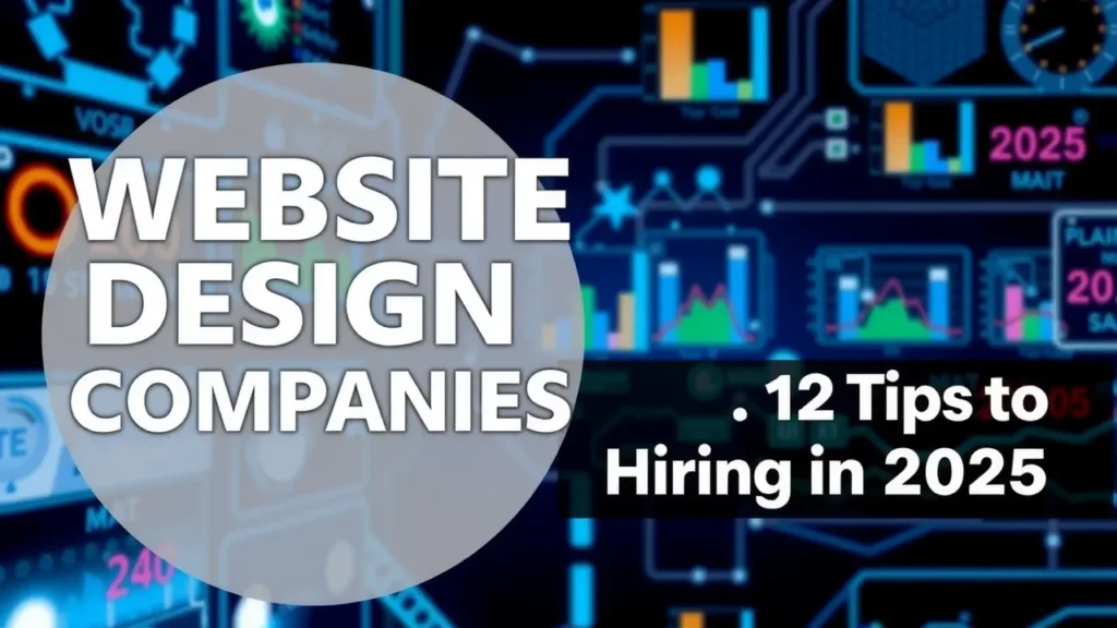 افضل شركات تصميم مواقع الانترنت: 12 نصيحة للتعاقد 2025