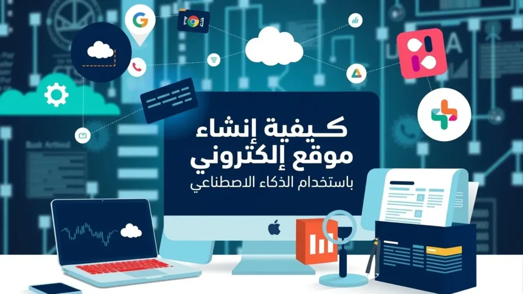 كيف اسوي موقع الكتروني بالذكاء الاصطناعي