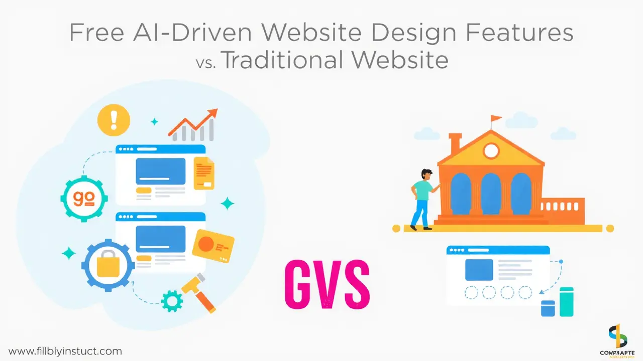 افضل 5 أدوات تصميم موقع بالذكاء الاصطناعي مجانًا مقارنة بين تصميم المواقع بالذكاء الاصطناعي والتقليدي