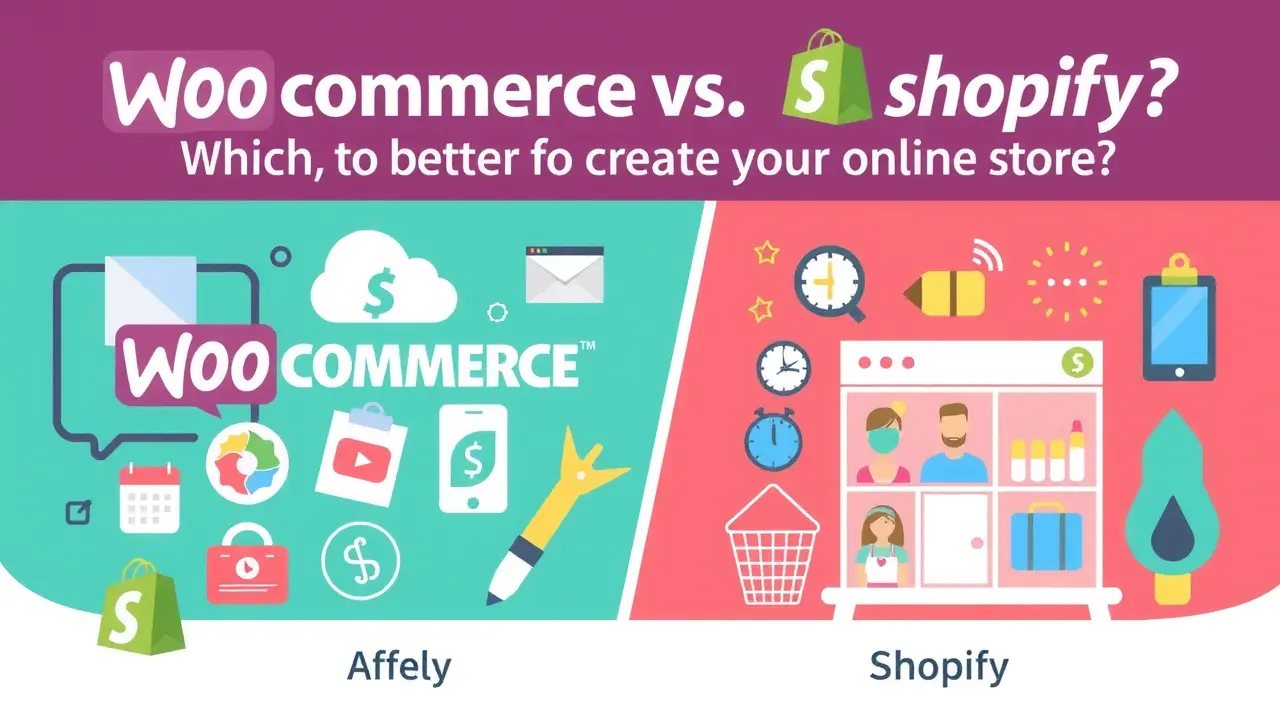 شرح إنشاء متجر WooCommerce بالكامل للمبتدئين مقارنة بين WooCommerce و Shopify