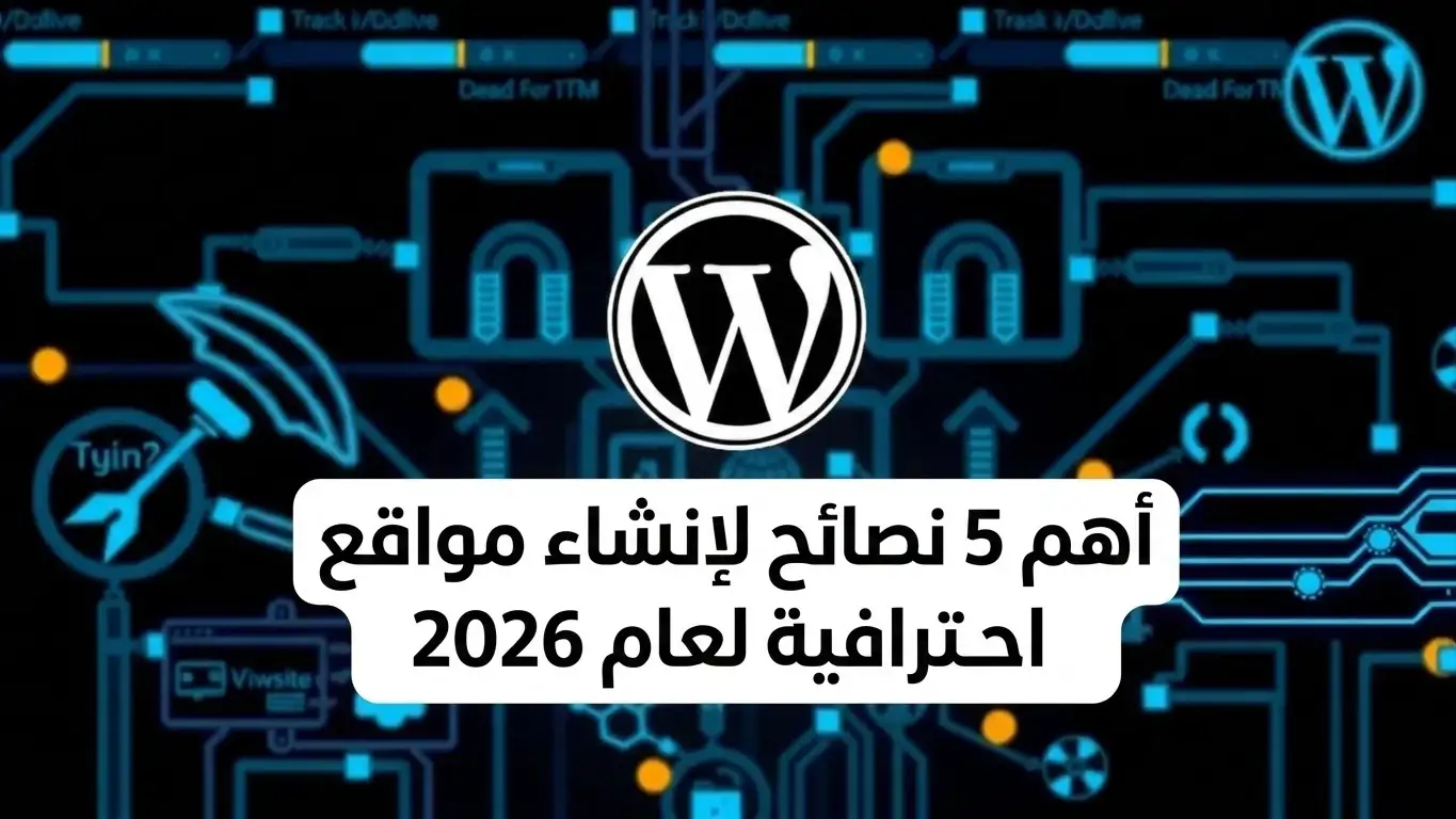 أفضل 5 نصائح لتصميم مواقع ووردبريس احترافية في 2026 أفضل 5 نصائح لتصميم مواقع ووردبريس احترافية في 2026