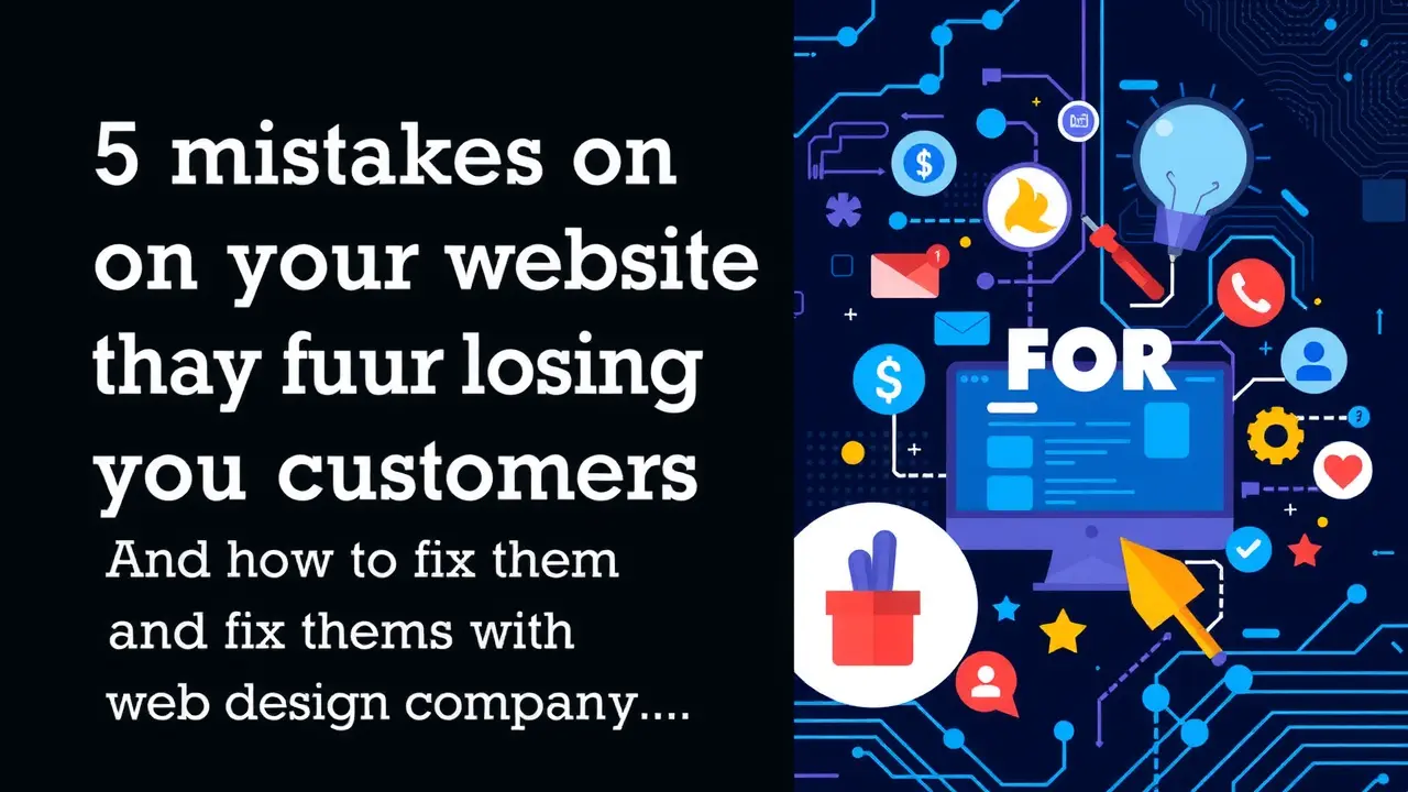 5 أخطاء في موقعك تفقدك العملاء وكيف تعالجها مع شركة تصميم مواقع