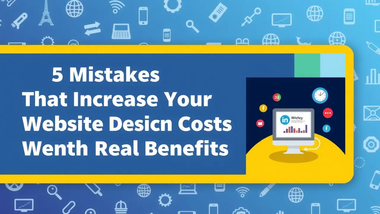 5 أخطاء ترفع سعر تصميم موقعك بدون فائدة حقيقية