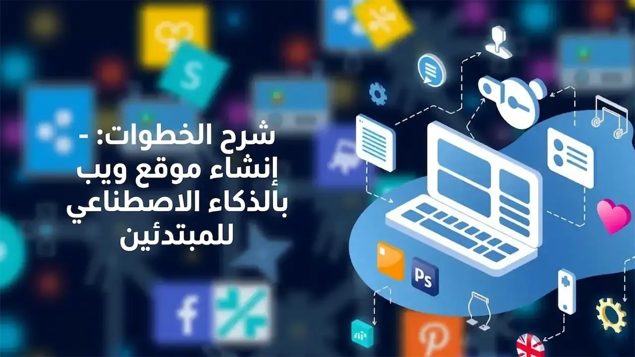 شرح خطوات تصميم مواقع بالذكاء الاصطناعي للمبتدئين.