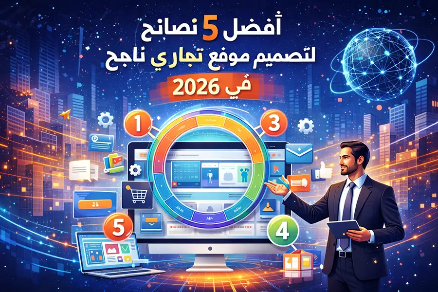 أفضل 5 نصائح لتصميم موقع تجاري ناجح في 2026
